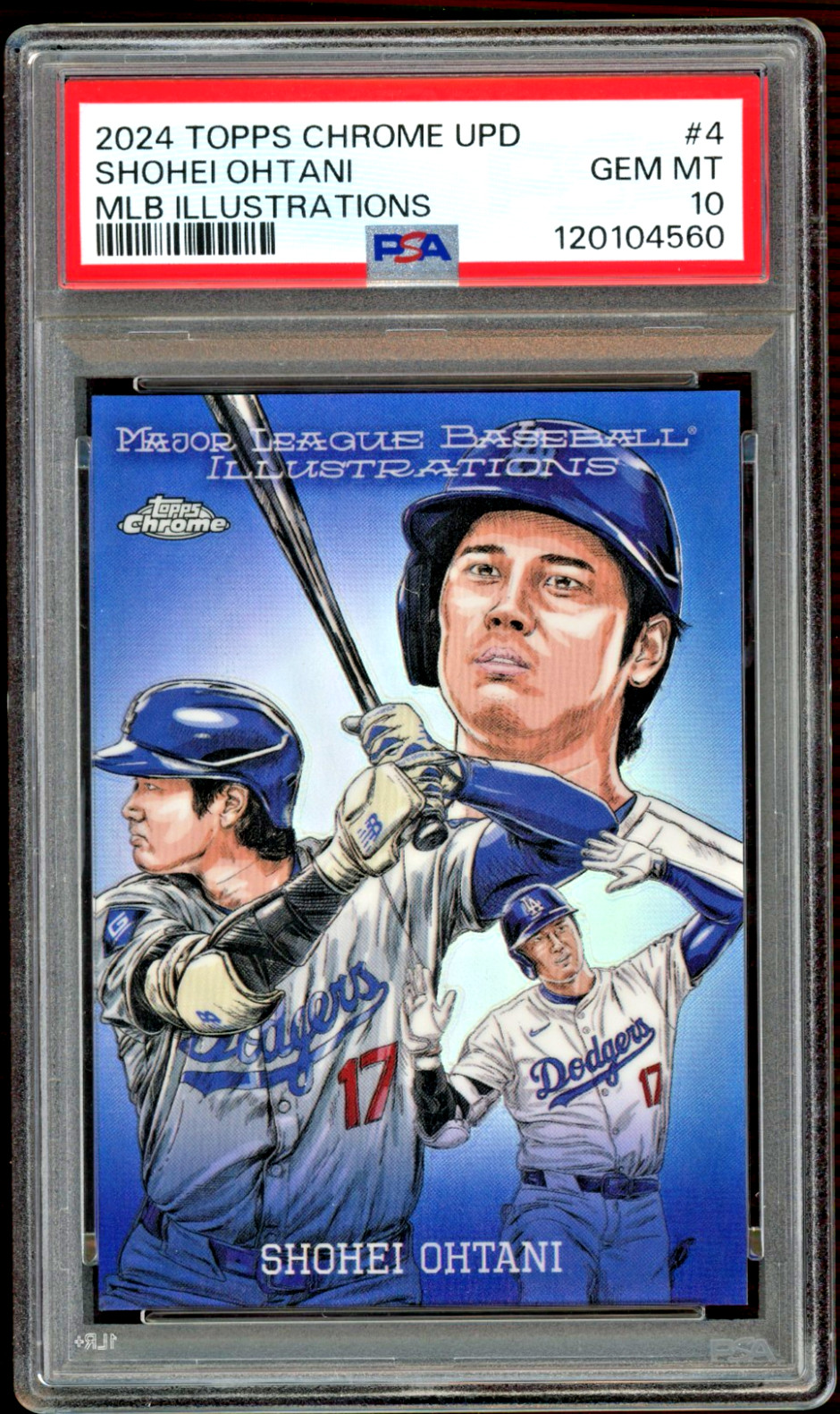 2024 Topps Chrome Update Shohei Ohtani MLB Illustrations SSP PSA 10 Gem Mint