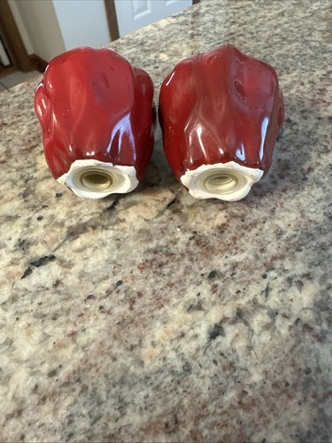 Juego de coctelera de sal y pimienta en forma de pimiento rojo - cerámica - Imagen 2 de 3