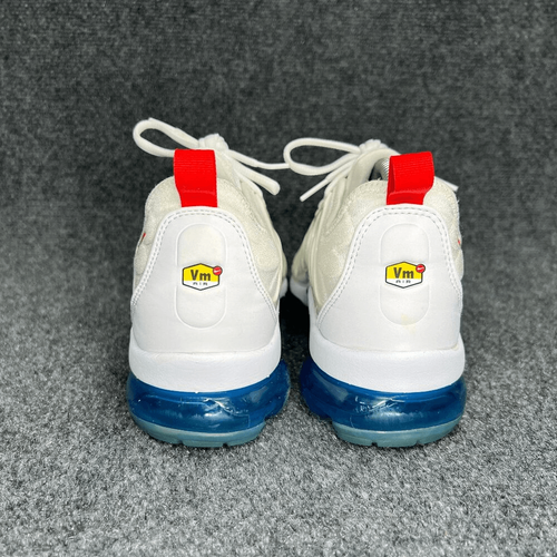 Nike Air VaporMax Plus Shoes Men's 9 White Red Blue Athletic Running Sneakers - Picture 6 of 13