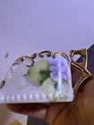 Vintage Lambertson Spooner W/Gold Trim & Flower Porcelain Spoon/Napkins Holder — photo 4