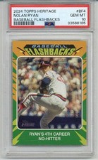 2024 TOPPS HERITAGE BASEBALL FLASHBACKS #BF4 NOLAN RYAN ANGELS PSA 10 LOW POP