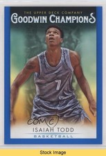 2021 Upper Deck Goodwin Champions Royal Blue Isaiah Todd #4 READ x9t