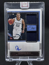 2020-21 Panini One and One Desmond Bane Rookie Dual Jersey Auto Blue /49 RDJ-DMB