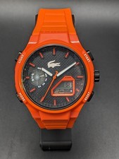 Lacoste 2011369 LC33 Analog Digital Herren Uhr Armbanduhr 44mm Silikon Orange