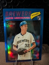 2026 Topps Heritage Jacob Misiorowski (RC) #144 Blue Refractor /150