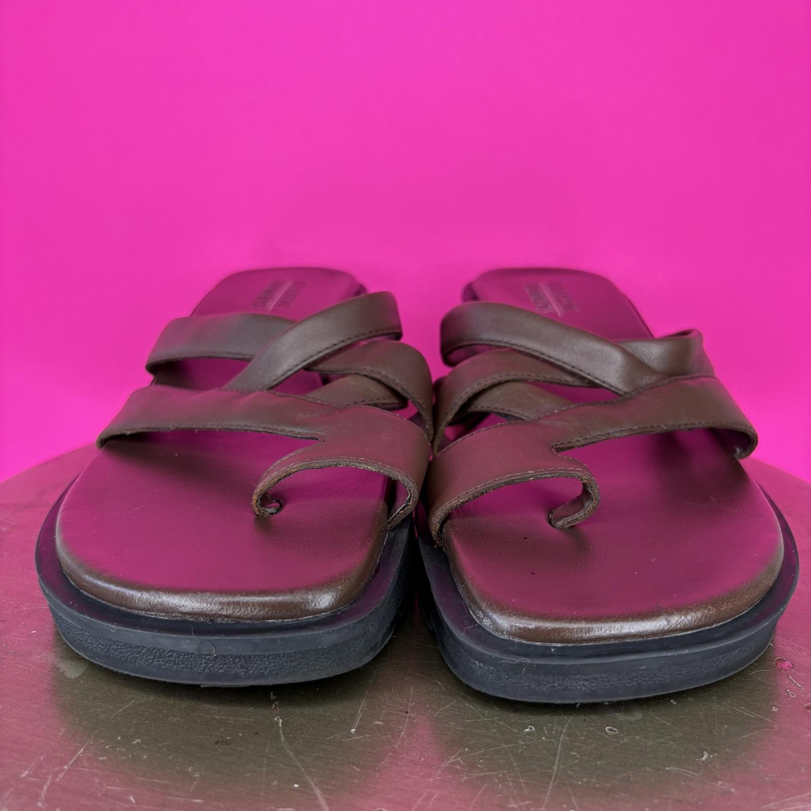 Classic Elements Halsted Brown Leather Strappy To… - image 2