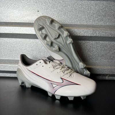 Mizuno Alpha Select FG Firm Ground Soccer Cleats White/Ignition-8
