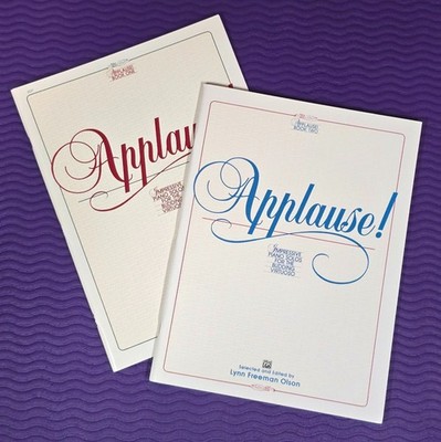 Alfred Applause! Book 1 & Book 2 by Lynn Freeman Olson New 2 Books