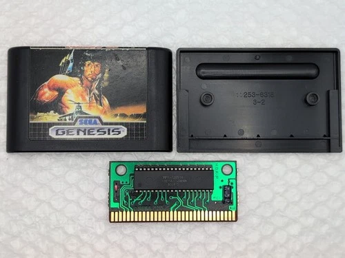 Rambo III (Sega Genesis, 1989) Authentic - Clean - Tested & Working Flawlessly
