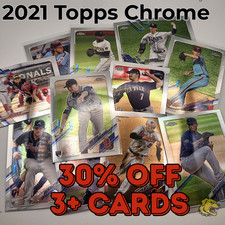 2021 Topps Chrome  BASE with Rookies You Pick - 30% OFF 3 cards and more