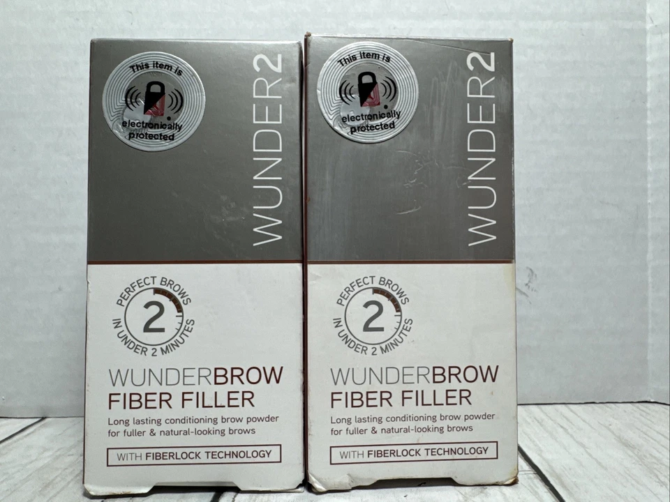Wunder2 Wunderbrow Fiber Filler Brow Eyebrow Powder Auburn 0.07 oz 2 Boxes - Image 2 of 4