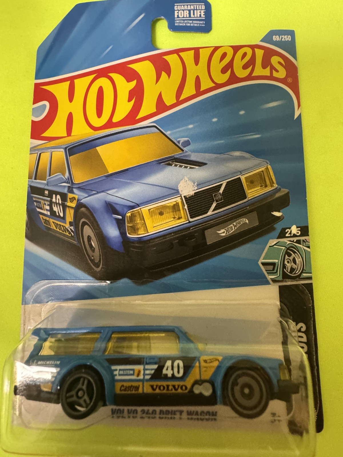 2026 Hot Wheels Blue Volvo 240 Drift Wagon HW Mods