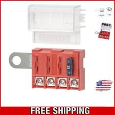 High-Performance 4 Circuit Fuse Block - 100 Amps for Automotive  Marine Use