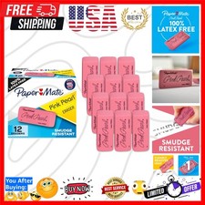 Erasers, Pink Pearl, 12 Count - Latex Free an...