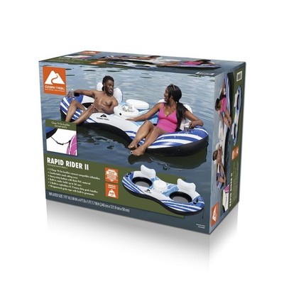 Ozark Trail Rapid Rider II Double River Float/Tube w/Cooler Pool
