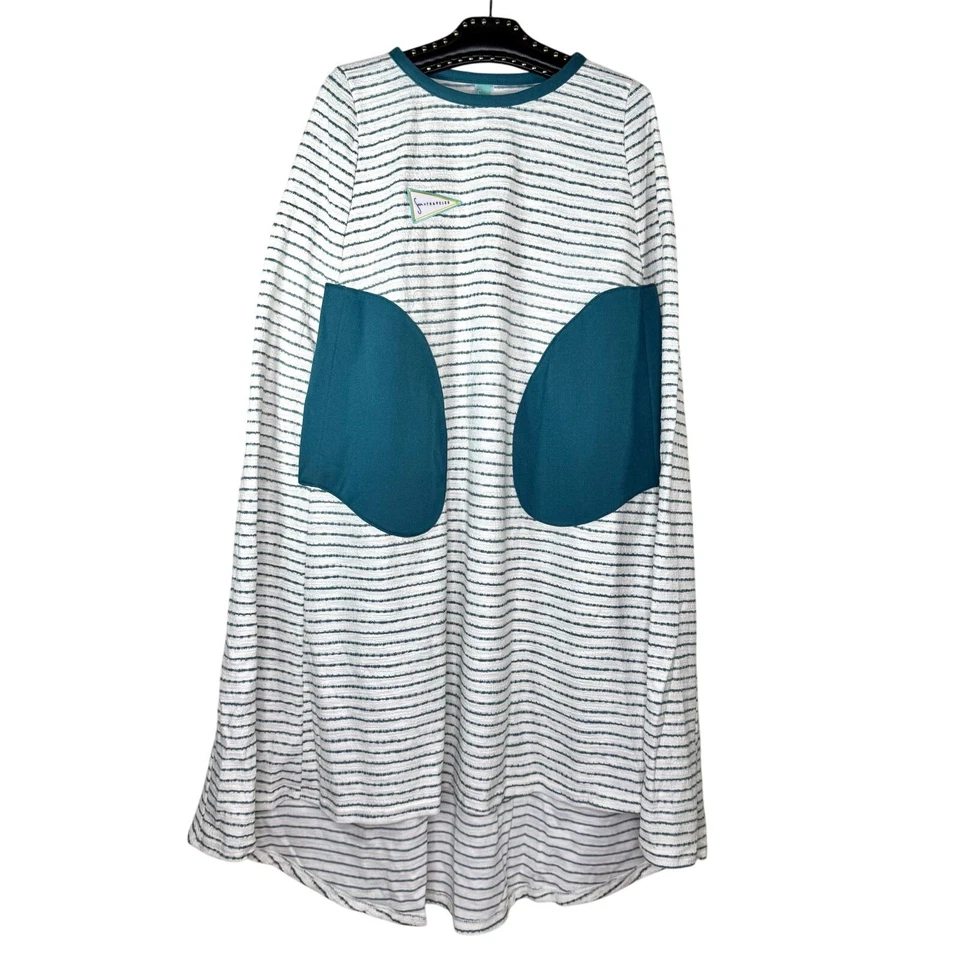 Seea Wickel Cape Malibu Streifen Dressing Strandtuch Poncho One Size Neu mit Etikett