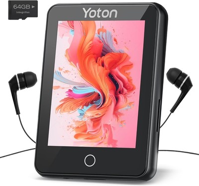 MP3 Player with Bluetooth 5.2, 80GB Full Touchscreen for Kids, Portable Music