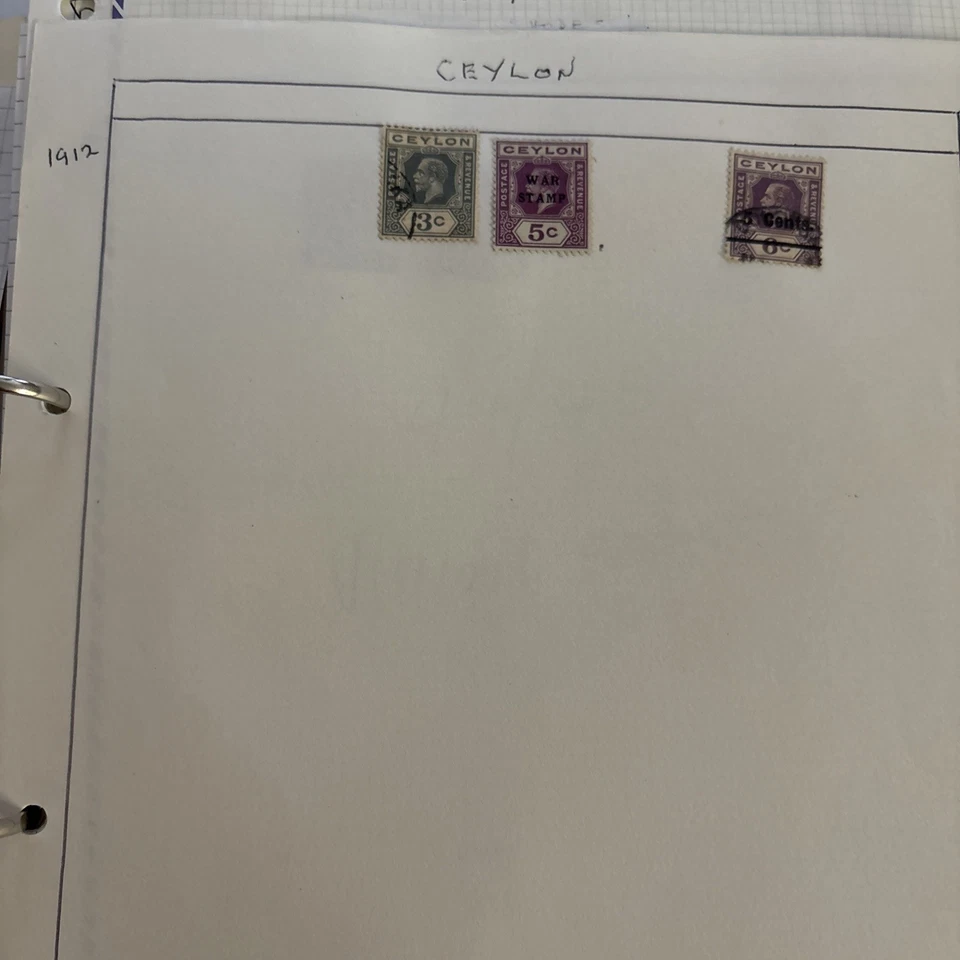 COLECCIÓN DE SELLOS DE SRI LANKA / CEILÁN 1872-1996 EN ÁLBUM. £5 Foto 4 de 4