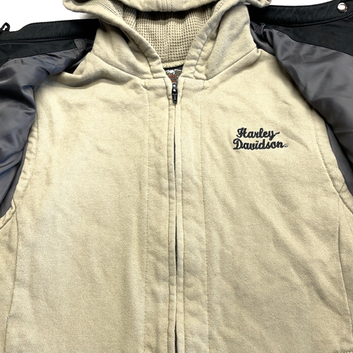 Harley Davidson Horizon 3 in 1 Damen Große L Jacke schwarz abnehmbare Kapuze Weste - Bild 13 von 23