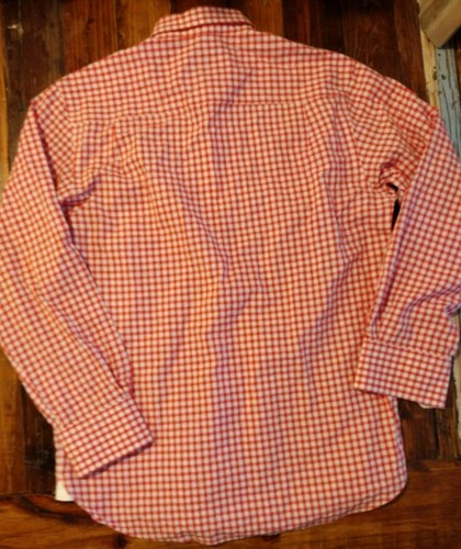 Men's Dress Shirt Moseley And Holland Lafayette Louisiana Pink Red White Natural - Picture 11 of 11
