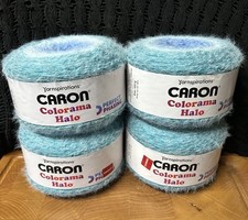 BRAND NEW: Caron Colorama Halo Yarn: Sea & Sky - 8oz/227g - LOT OF 4 CAKES