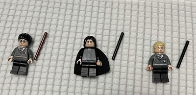 Lego Mini figures Lot-Severus Snape, Harry Potter, Drakos Malfoy-3 Magnetic Base