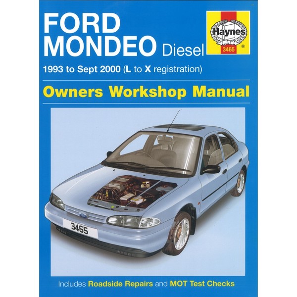 Ford Mondeo Diesel 1993-09.2000 L-X Repair Manual Haynes-image