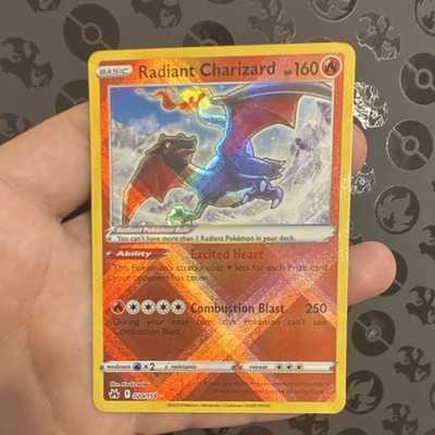 Pokémon Radiant Charizard SWSH Crown Zenith Radiant Rare Holo Basic 160 HP