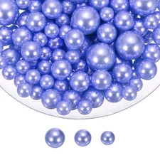150 Pcs Pearl Bead for Vase Filler, 20/14/10mm Floating Beads(Purple)