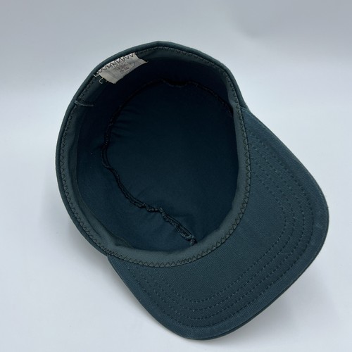 Vintage Stevens Twist Twill Green Work Uniform Military Hat 6 3/4 USA Made - Picture 6 of 9