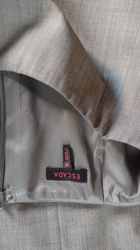 Escada 2 Pc NWT Suit Jacket Blazer Skirt 40 $1800 & $650 double breasted - Picture 14 of 17