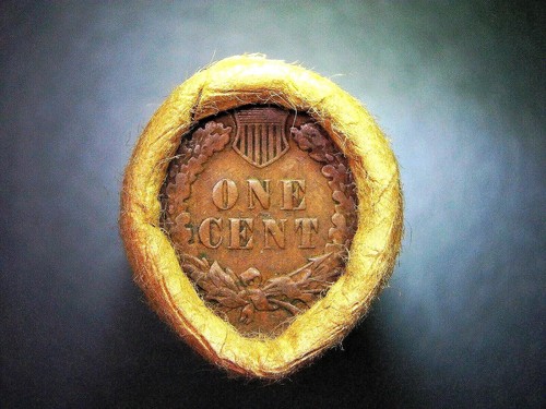 SCHÖN 1879 MIT INDIAN HEAD TAILS PENNY ROLL ROCK RIVER UFER WYOMING R-168 - Bild 3 von 7