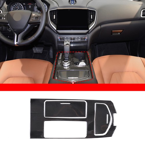 Pegatina de panel de cambio para consola central de carbono para Maserati Ghibli 2014-22 - Imagen 3 de 12