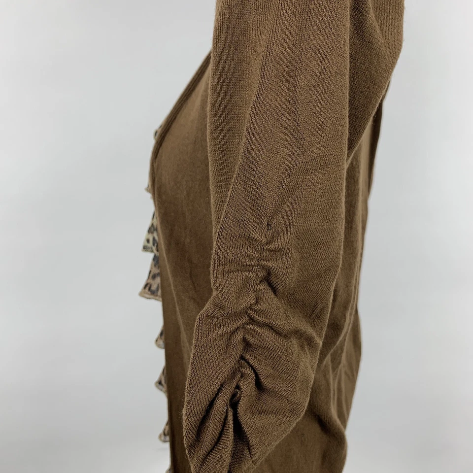 INC International Concepts Shirt Small Short Sleeve Chiffon Ruffle Layered Look - Image 4 of 4