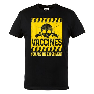 HERREN T-SHIRT MIT AUFDRUCK FÜR DEN PATIENT VIRUS QUARANTÄNE IMPFUNG ERKRANKUNG