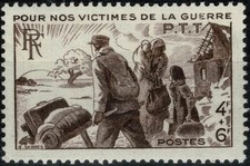 FRANCE 1945 AU PROFIT DES VICTIMES DE GUERRE YT n° 737 Neuf ★★ luxe / MNH