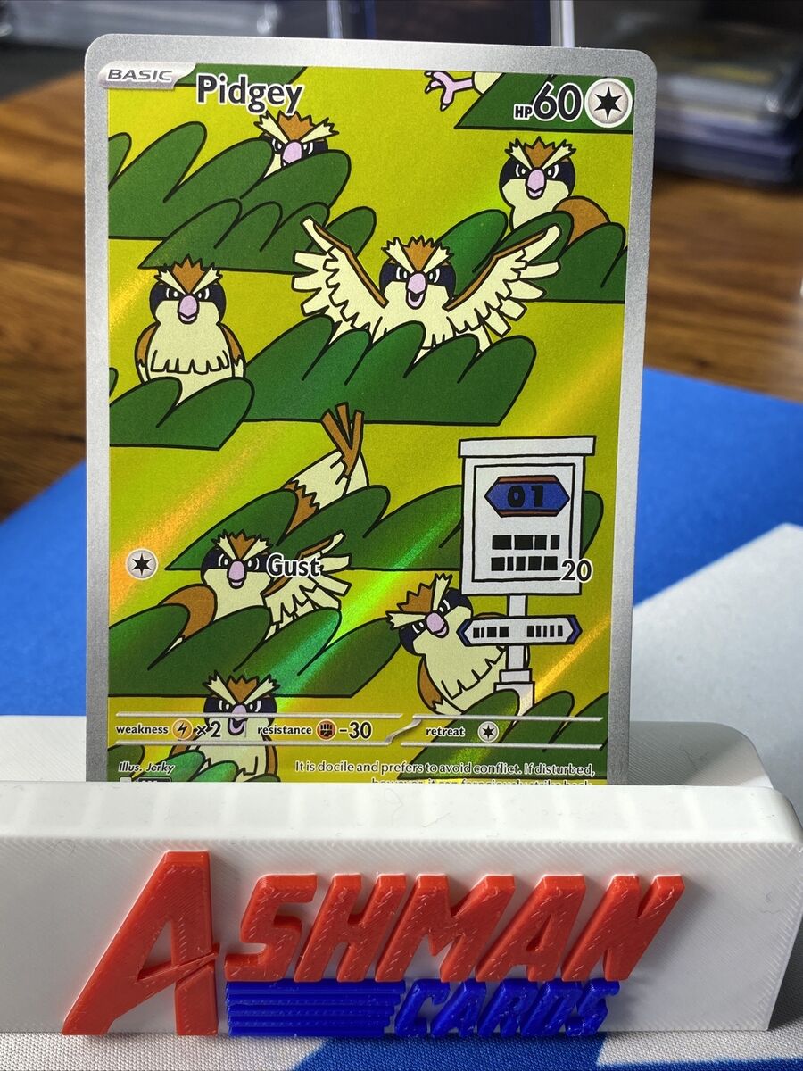 Pidgey 207/197 Secret Rare Illustration Art Rare Obsidian Pidgey 207/197 Secret Rare Illustration Art Rare Obsidian