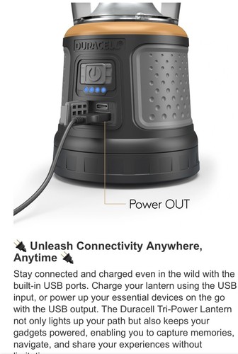 Linterna Tri-power Duracell, 2000 lúmenes - Imagen 9 de 13
