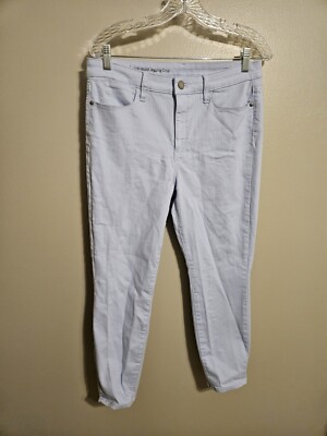 Talbots Womens Light Blue Flawless High-Waist Jegging Crop Denim Pants Size 