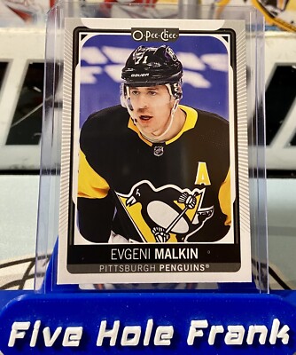 2021-22 O-Pee-Chee Evgeni Malkin Close Up Head Shot Variation #8