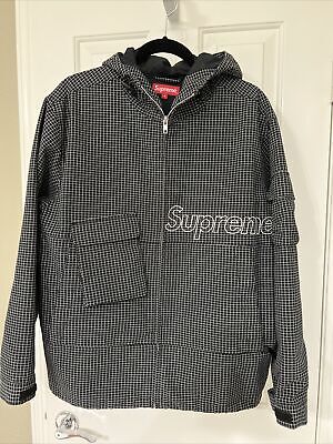 SUPREME Ripstop Utility Jacket Hooded SS20 Black Small (S SUPREME Ripstop Utility Jacket Hooded SS20 Black Small (S