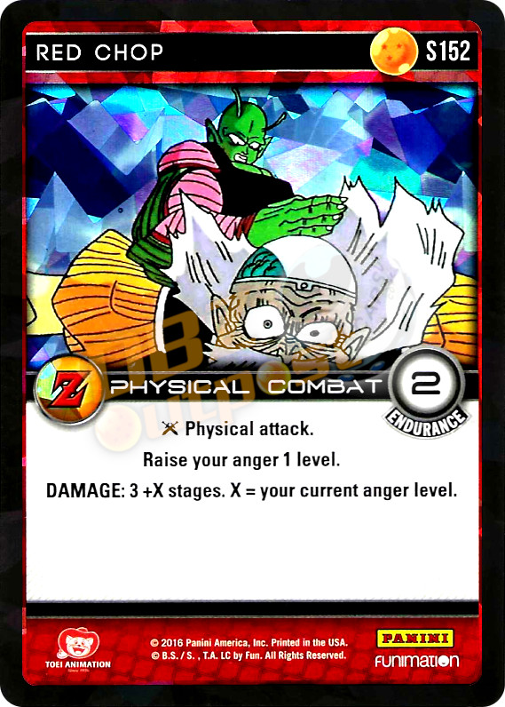 DBZ Dragon Ball Z TCG Panini Awakening S152 Red Chop Foil