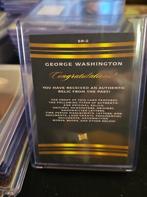 Pieces of the Past GEORGE WASHINGTON HANDWRITTEN Relic #SR-2