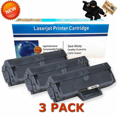 2 Pezzi Toner Nero W1105A Per Multifunzione HP 105A LaserJet 107a - Foto 6