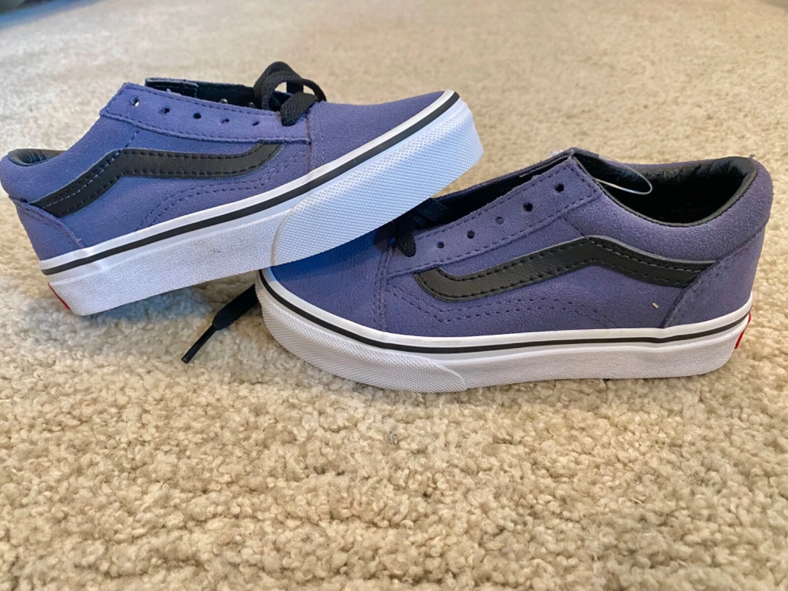 Scarpe da ginnastica VANS autentiche in tela blu navy per bambini ragazze ragazzi taglia 11 5