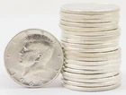 Lot (20) BU Unc 1964 Kennedy Half Dollar Roll 90% Silver $10 Face