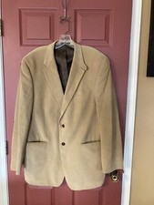 Mens Ralph Lauren/Macy's Store Corduroy Blazer/Paisley Lining/Elbow Patches 42L