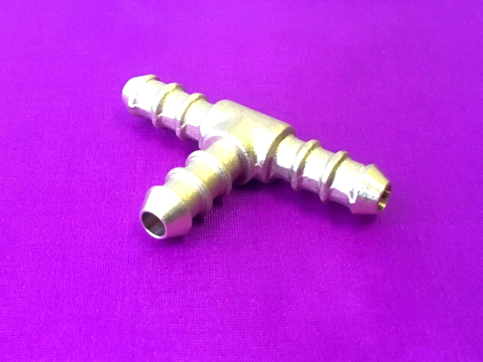 LPG 3 Way Brass T Connector Nozzle For 8mm Bore Gas Tubing Hose eBay