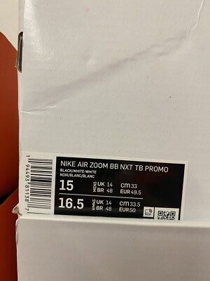 Nike Air Zoom BB NXT TB Men's Basketball Shoes White Black CK5879