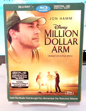 Million Dollar Arm (2014) Blu-Ray w/Slip-Cover *NO DIGITAL* Disney Jon Hamm
